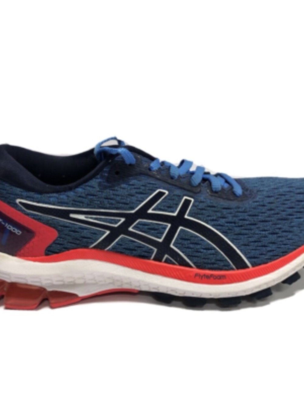 Women's ASICS GT-1000 9 Blue Running Sneakers with Light Blue Laces